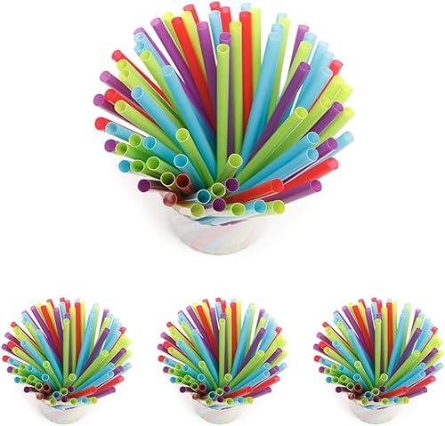 Miniatura 4 de Pajitas para beber de 5.0in, coloridas y divertidas, para uso diario, perfectas para mezclar y beber café y cócteles, disponibles en un paquete de