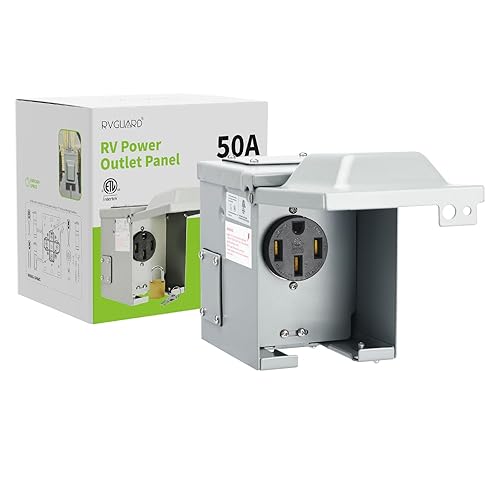 Miniatura 9 de RVGUARD Caja de toma de corriente de 50 amperios 125250 voltios RVEV, cerrada con cerradura resistente a la intemperie, panel de receptáculo