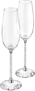 Swarovski Crystalline Clear Crystal Toasting Flutes, Set of 2