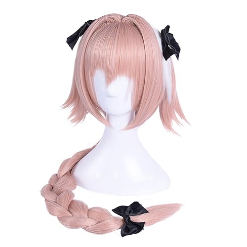 Miniatura 2 de Suncos - Peluca de pelo sintético para cosplay alta temperatura color rosa Talla regular