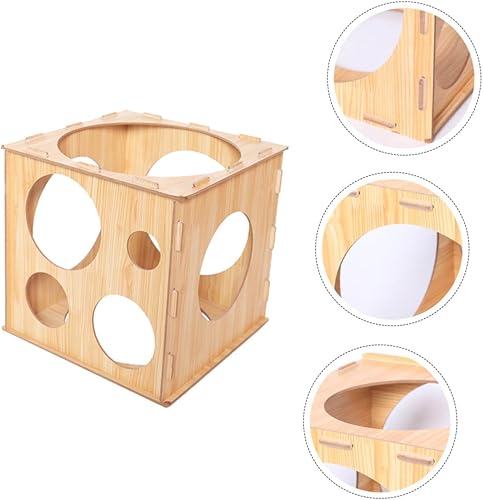 Miniatura 3 de ERINGOGO Caja de medición de globos, guirnalda de globos de 11 agujeros, calibrador de globos, cubo de medición, herramientas de decoración de