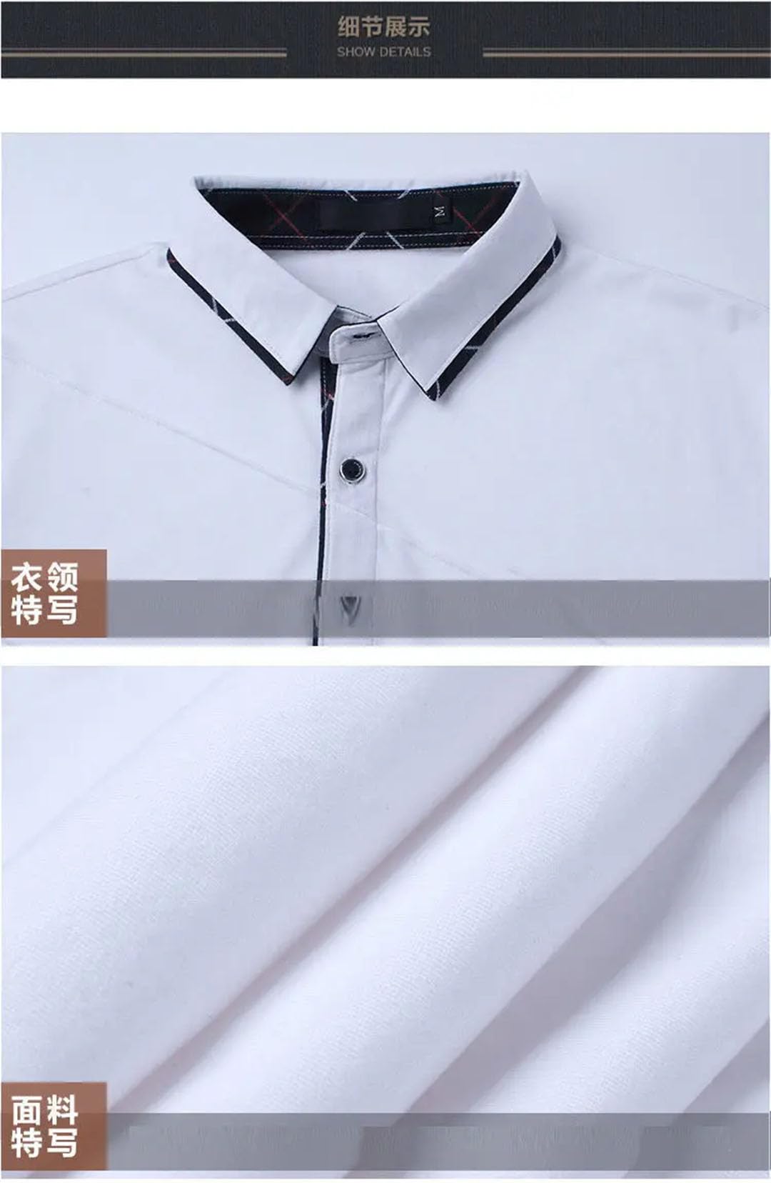 Polo de algodón sólido con solapa y botones para hombre, impresión de letras coreanas, camiseta de manga larga
