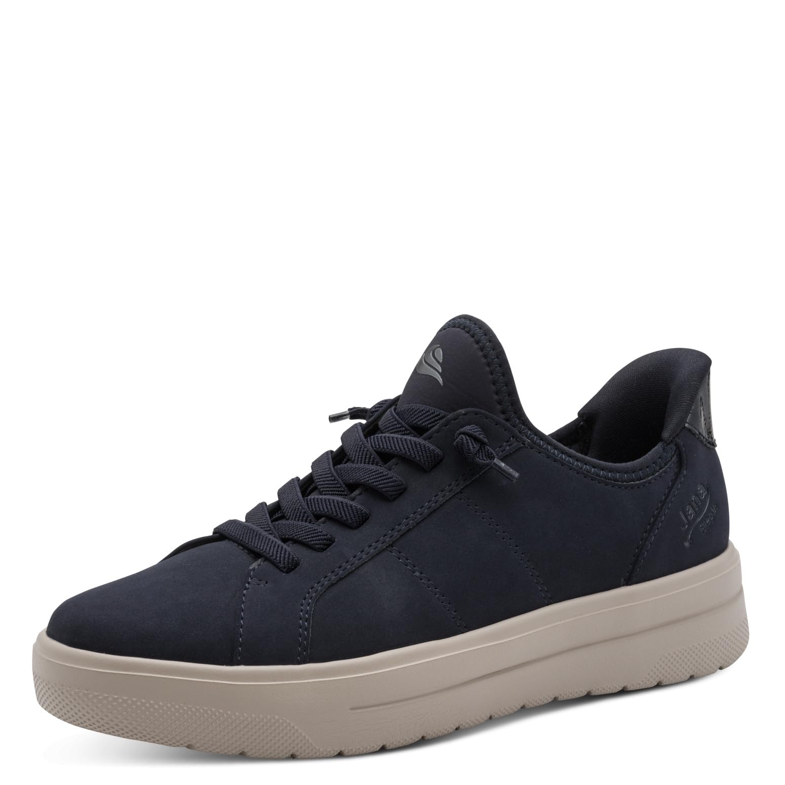 Jana Women’s Step-in Sneakers Lightweight Flexible Slip-On Vegan, Navy, 7,5 UK