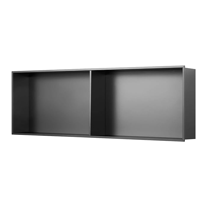 Buy Sunrosa Shower Niche Stainless Steel Double Recessed Shower Shelf ...