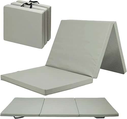 Miniatura 8 de Foldable Yoga Mat, 2 Inches Extra Thick Non-Slip Design Fitness Mats