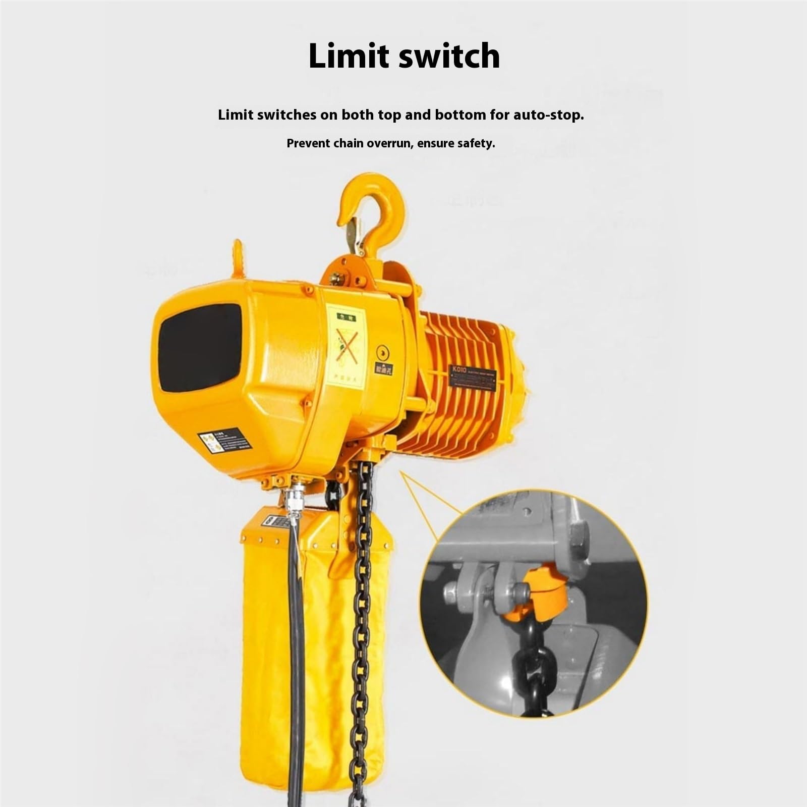 Podnośnik Suwnica bramowa łańcuchowa z wciągnikiem elektrycznym o udźwigu 0,5 tony(236inch)