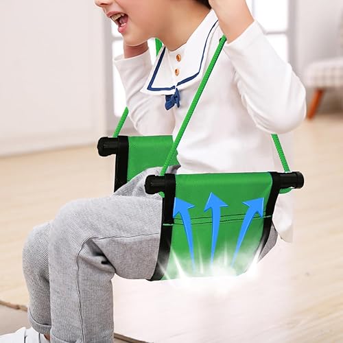 Miniatura 6 de ROPECUBE Asiento de columpio para niños, con cuerdas ajustables, repuesto de asiento de columpio de seguridad para niños, columpio de cinturón, para