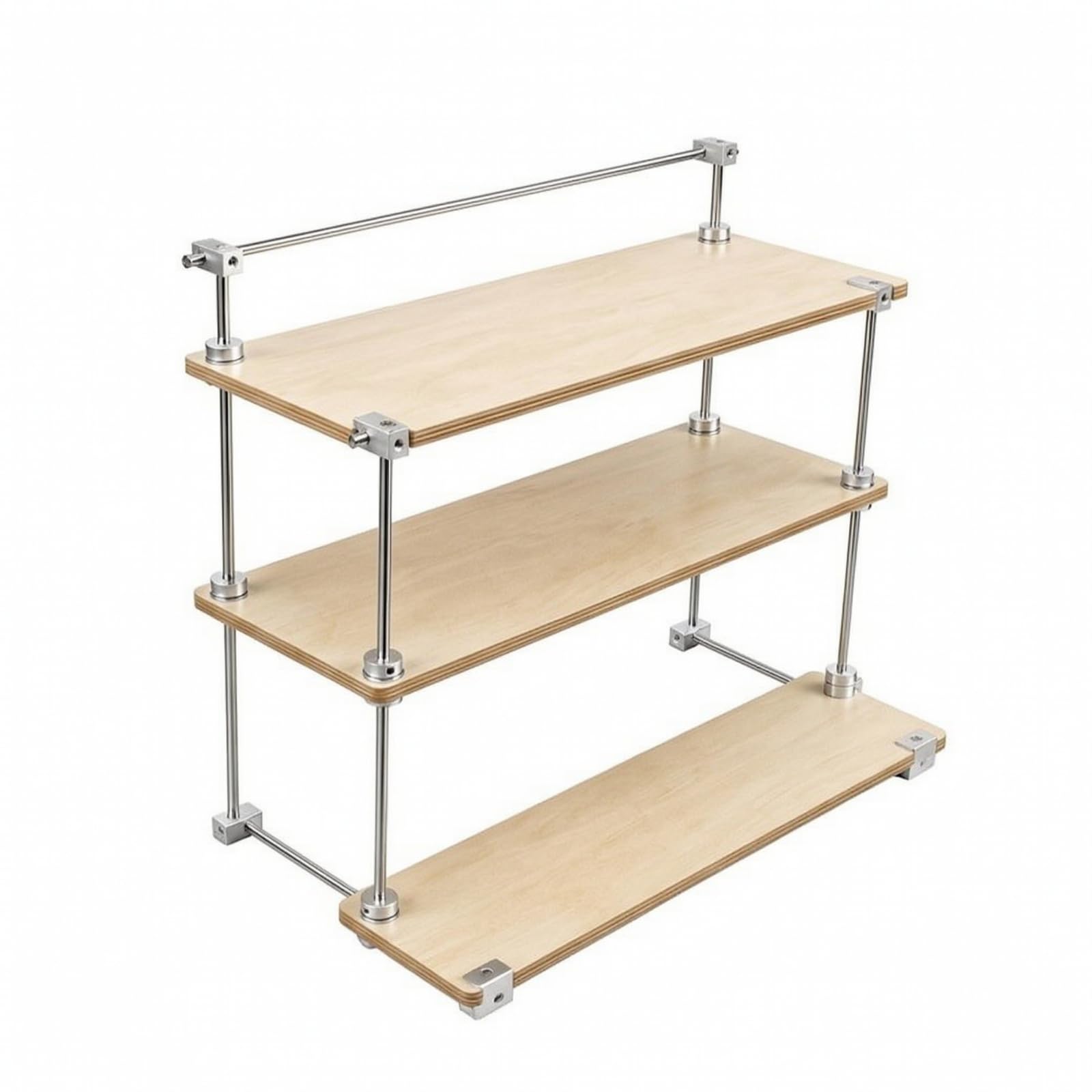 Organizador Mesa con Borde | s Rectangulares Abiertos, Versátil, para Cocina, Tocador, Madera