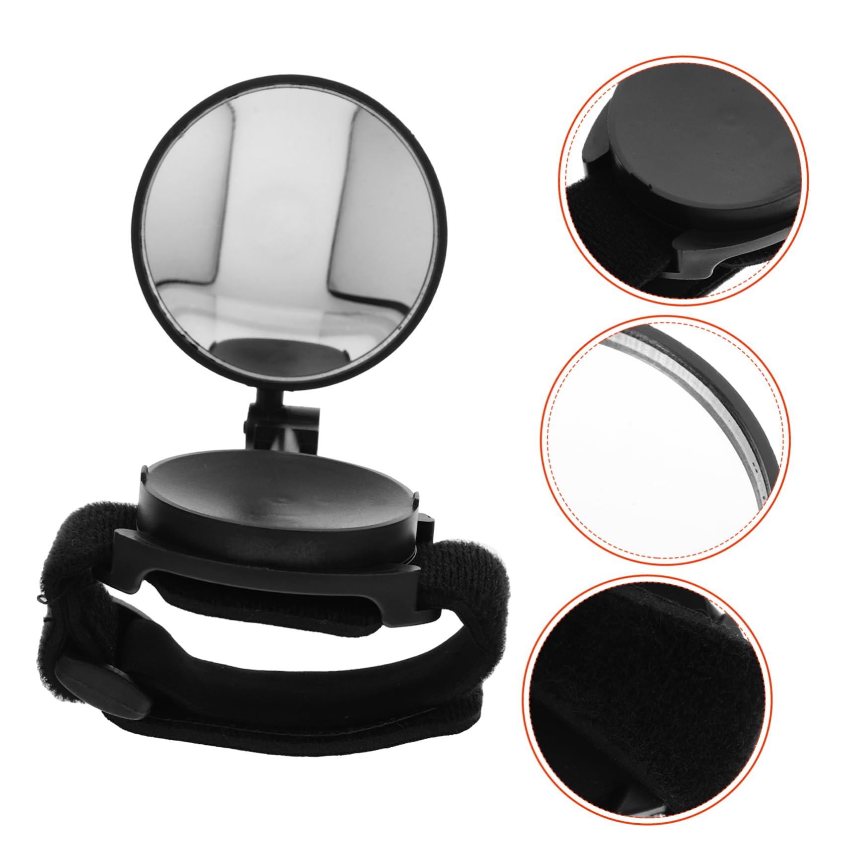 ifundom 3 Specchietto Retrovisore per con Bracciale Sicurezza e Visione Accessorio per Mountain Bike Design Resistente Ciclisti