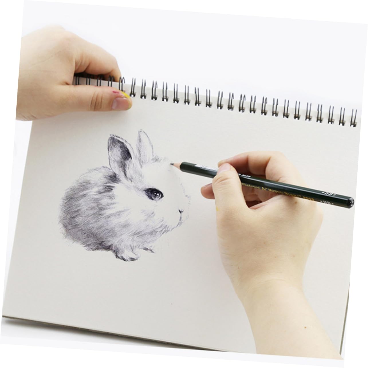 NUOBESTY Papier à Croquis Portable A5, Carnet de Dessin 4 Pièces, Papier