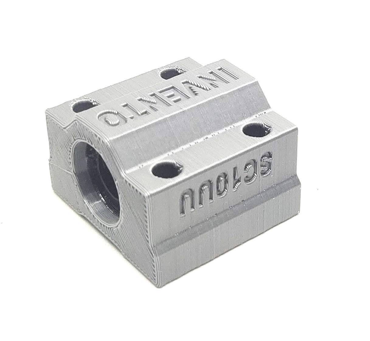 invento 1pcs sc10uu 10mm linear motion block bearing, lm10uu bearing in 3d print block for 3d printer diy