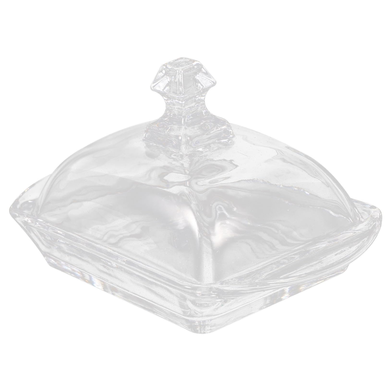 ERINGOGO Beurrier en Verre avec Couvercle Pratique Cuisine, Boîte à Beurre Fraîcheur Réduisant les Odeurs du Réfrigérateur, pour Desserts et Conservation