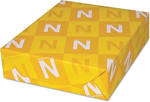 Neenah Paper 05201 CLASSIC Linen Writing Paper, 24lb, 8 1/2 x 11, Natural White, 500 Sheets