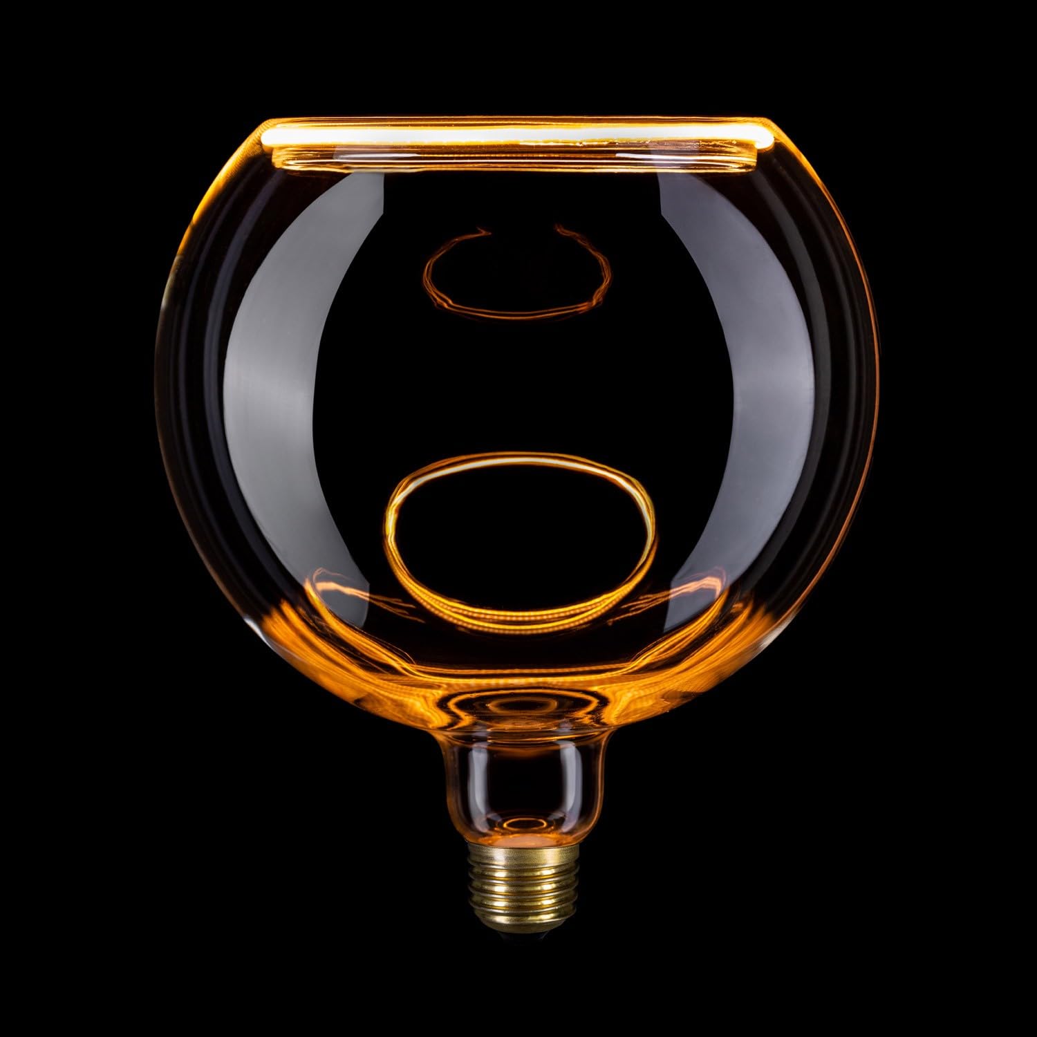 Lampadina LED globo Ghost Line G200 (E27, 200 mm, trasparente, 2200K, 5W, dimmerabile) – Filamento sospeso per luce calda – Elegante vetro trasparente e CRI 90