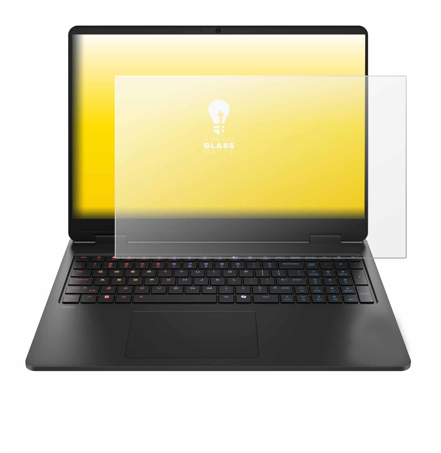 upscreen Pellicola Vetro per HP HyperX Omen 16 | , Opaca Protezione Schermo Made in Germany, Anti-Riflesso 9H Durezza Hybrid Glass Antigraffio