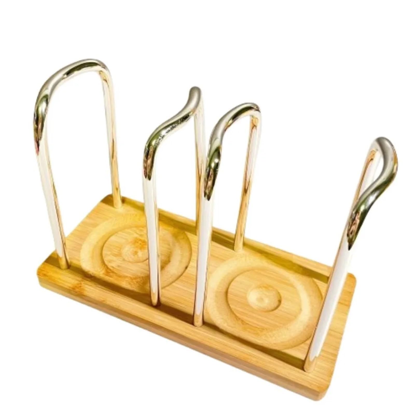 Ikfgtjre 2 Bottoms Silver Paper Cup Holder Cup Holder Wooden Bottom With Longer Stick Storage Rack Multifunctional Dispenser For The Kitchen(2 Bottoms Silver)