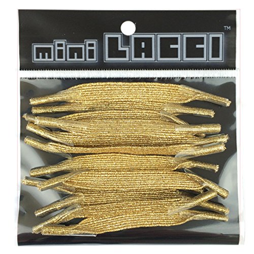 minilacci Lacci elastici colore oro Glitter