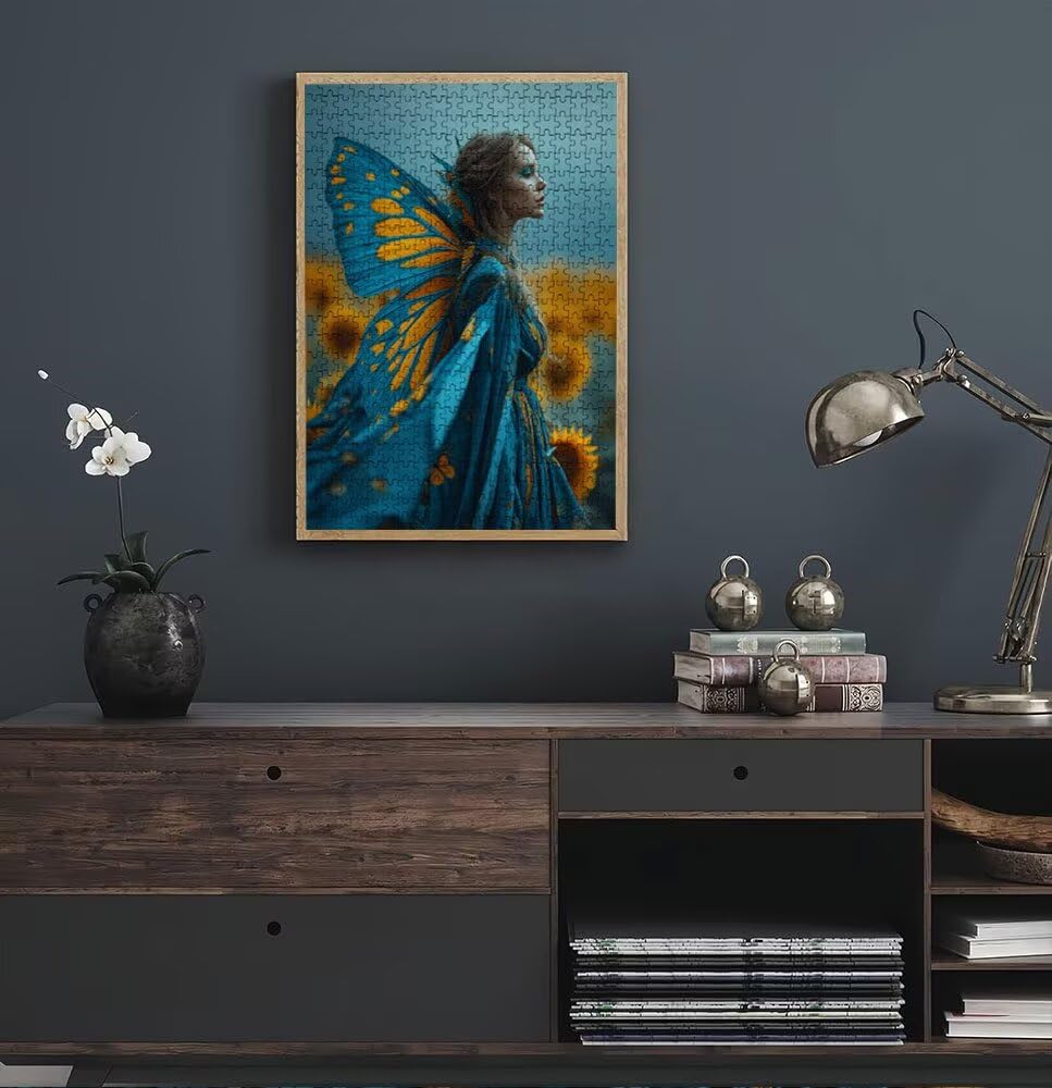 Kobiecy motyl, klasyczne puzzle 5000 sztuk dla dorosłych BLQSBGA7-370 | Wyzwanie Zagadki, Gry Logiczne Cała Rodzina, Stres, Wystrój Domu Miłośnicy Puzzle