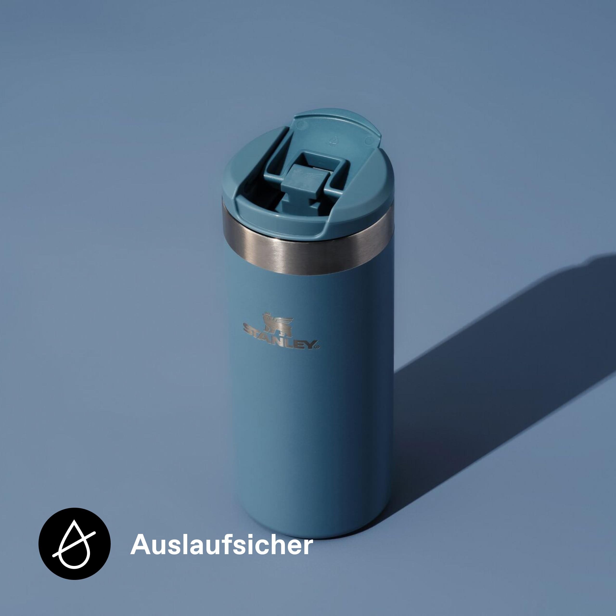 STANLEY 1913 Aerolight Transit Thermobecher 0.47L - Indigo | Hält 6 Std. heiß - 8 Std. kalt - Spülmaschinenfest - Auslaufsicher - Becherhalter kompatibel