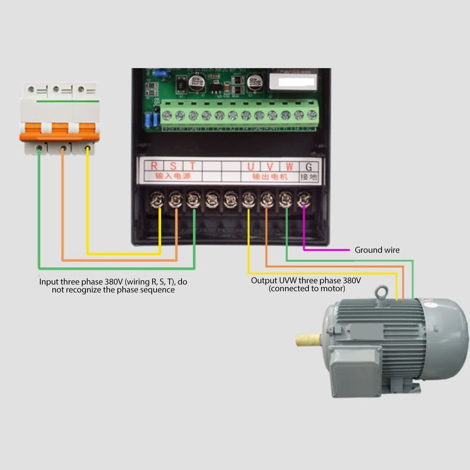 Phase Variable 340V ‑ 440V du Convertisseur 7.5KW VFD 3 de Vecteur D'inverseur D'entraînement de Fréquence a entré 0 ‑ 440V Produit avec
