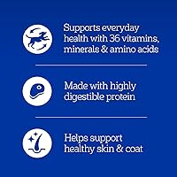 Vista 3 de PEDIGREE Chopped Ground Dinner Comida húmeda y suave enlatada para perros adultos, con carne de res, 22 oz, latas (paquete de 12)