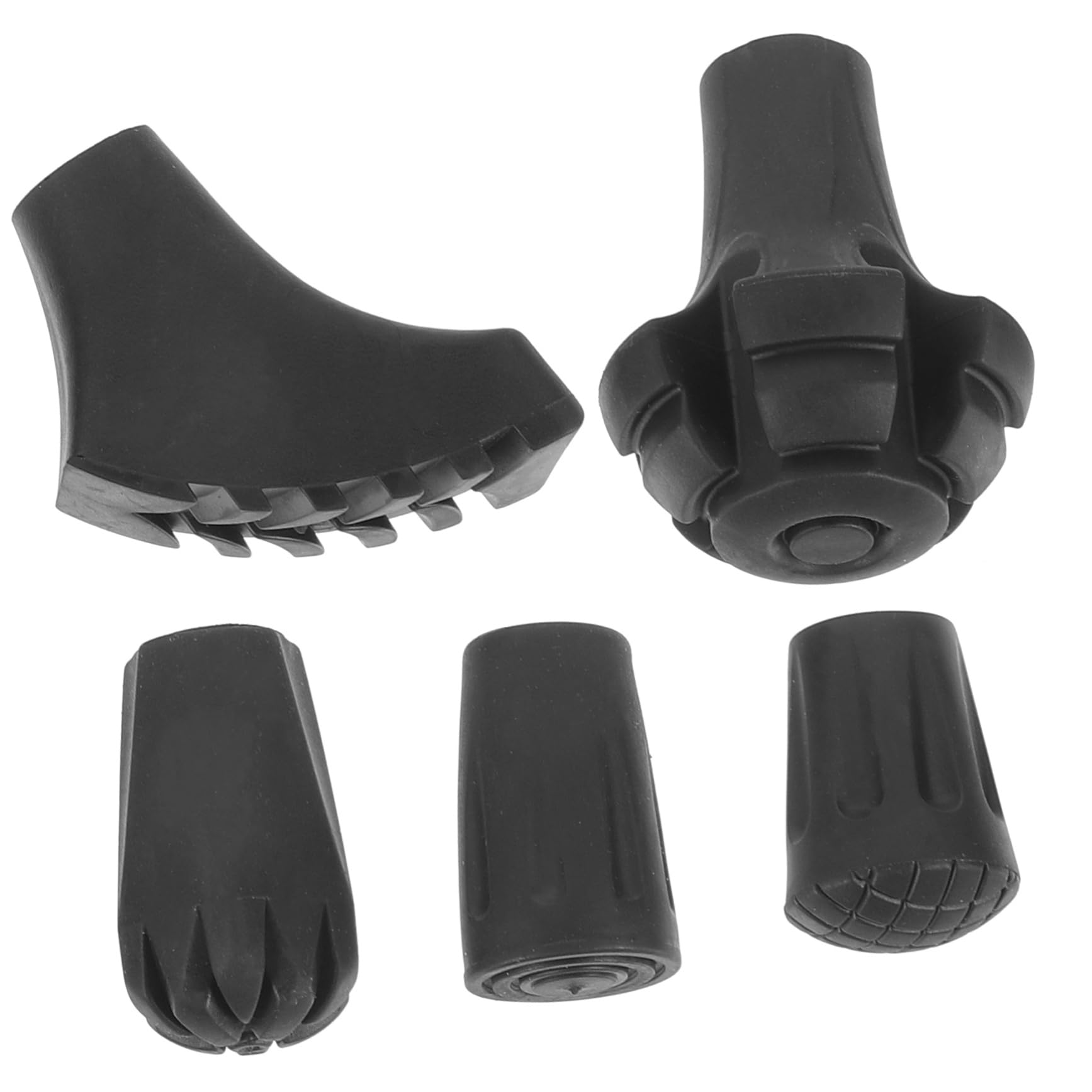 Yardwe Cuscinetti Per Bastoncini Da Trekking Imbottitura Della Stampella Tampone Cuscinetti Per Stampelle Da Passeggio Pieghevole Gomma Da Cancellare Black