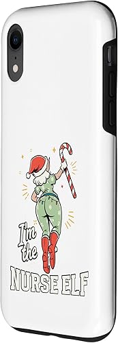 Miniatura 2 de I'm The Nurse Elf Funny Matching Family Christmas Group Case for iPhone XR