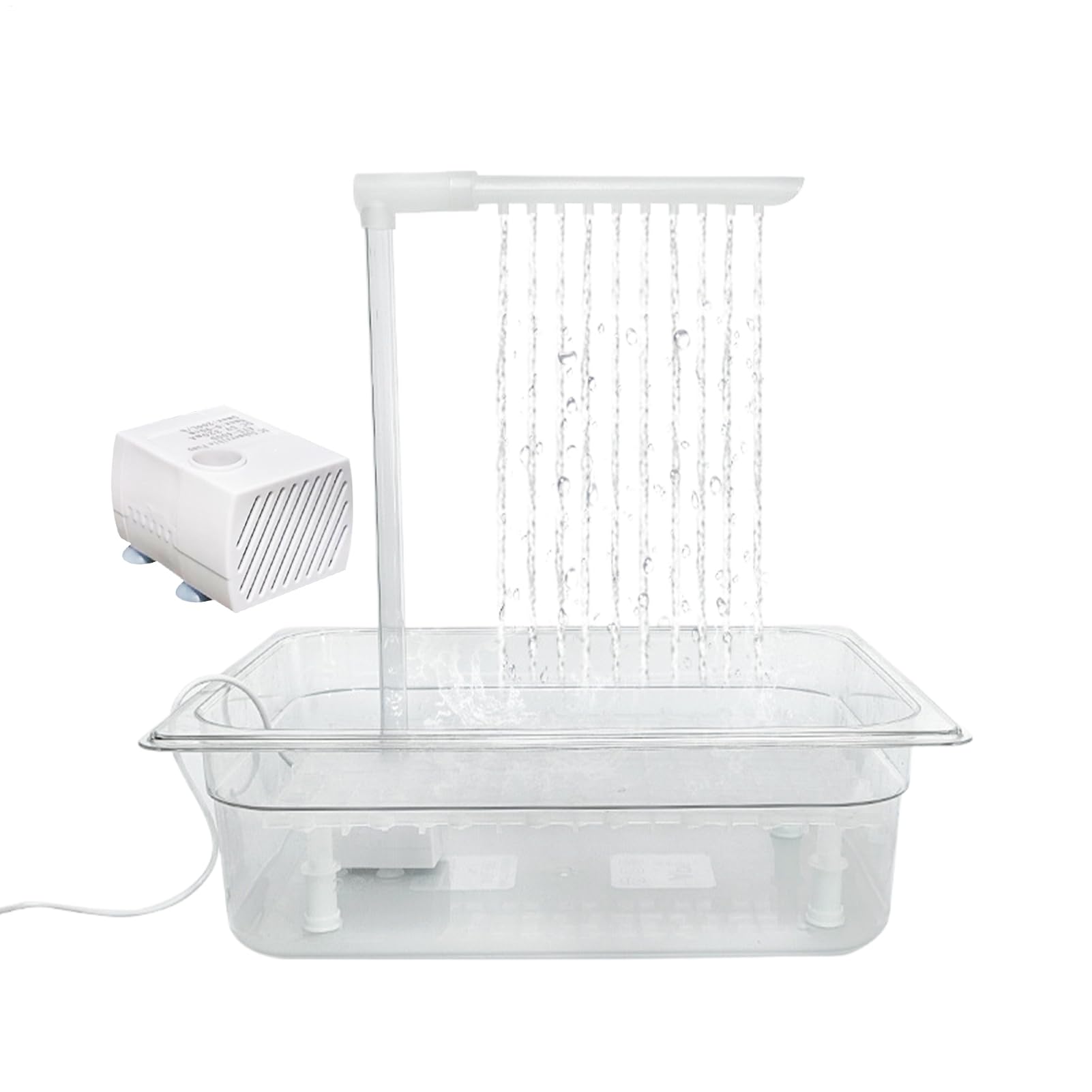 Douche pour perruche anti-projections avec eau réglable