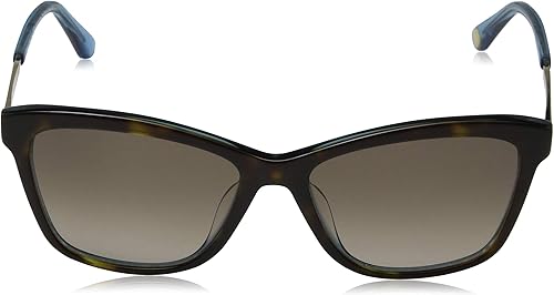 Miniatura 2 de Juicy Couture JU 604S Gafas de sol rectangulares para mujer, color azul habanamarrón degradado, 2.205 in, 0.669 in