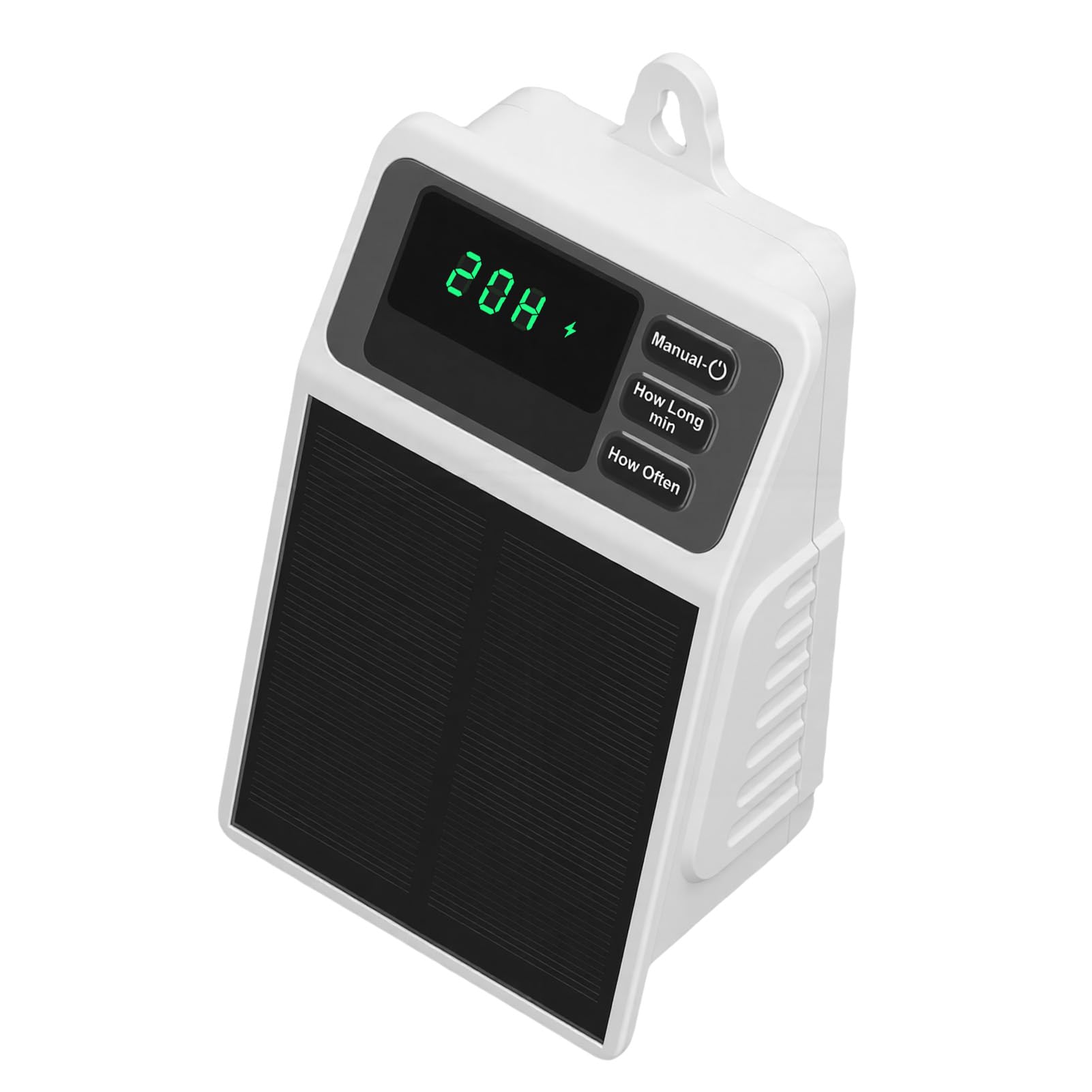 SIXRUN Automatisches Bewässerungsgerät, Solar-Tropfbewässerungssystem mit IPX5-ABS-Gehäuse, 2200-mAh-Akku, 11 Tropfer für Gartensträucher, Innen- und Außenbereich, Topfpflanzen