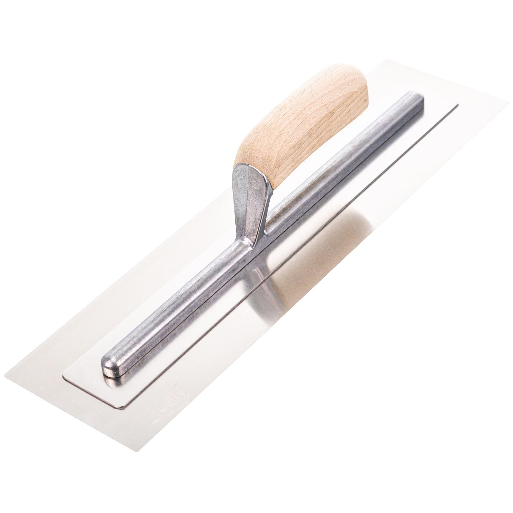 Toolty Finishing Trowel 410mm Wooden Grip 16 in Flexible Blade Plastering