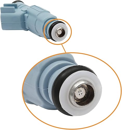 Miniatura 5 de Inyector de combustible de 24 libras, 4 agujeros, 8 piezas | Reemplazo para Dodge Dakota Durango Ram Chevy Camaro Ford F250 F350 Excursion Mustang