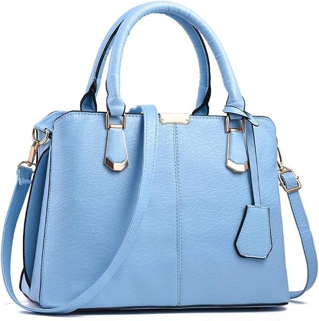 Pahajim Top-Handle Sac à main Resistant à l'eau Sac à épaule pour femmes Satchel multi-poches Femmes Travail de la chasse aux pieds, Bleu clair