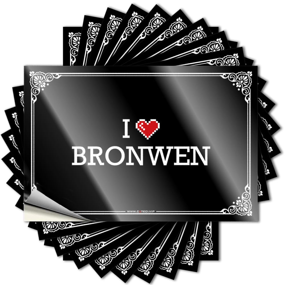 Vintage Room Decor Aesthetic Hat Tattoos | I Love Bronwen Western for Coffee Decor(12X18CM)