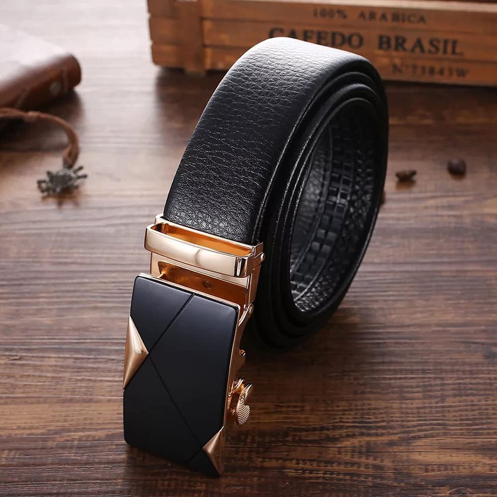 HMTE Confezione Regalo da Uomo 5 Pezzi Set Orologio da Uomo al Quarzo con Diamanti pieni Orologi Moda squisita Confezione Regalo Regalo Cintura Portafoglio