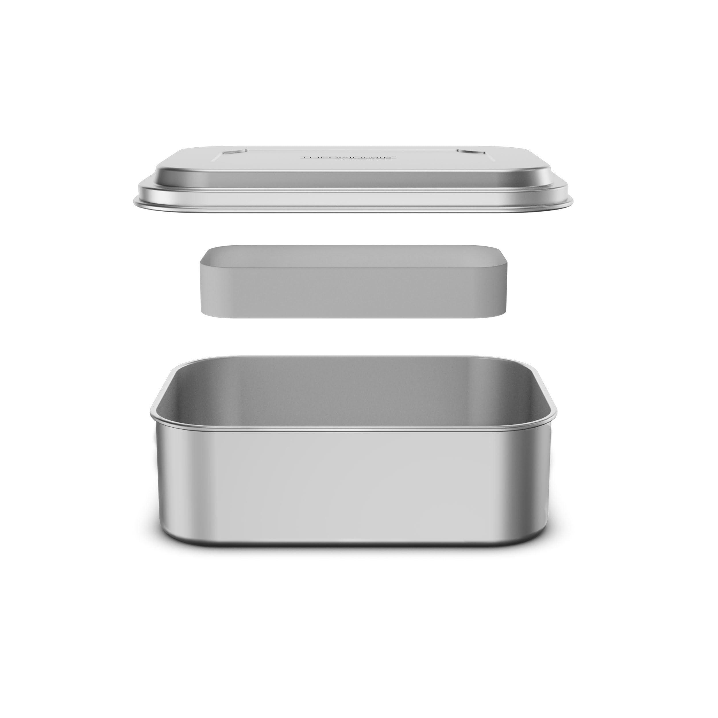 ThermoCafé by THERMOS TC SANDWICH BOX 1,00 l, unlackiert, Brotdose aus Edelstahl, Pausenbrot für Uni, Schule, Büro, spülmaschinenfest