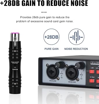 MIC BOOSTER P1 1 Compact Dynamic Microphone Amplifier with High-Quality Preamp +25dB (P1-ONE)