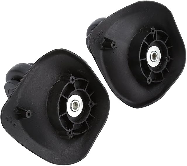 Vbestlife 2 PC Luggage Suitcase Wheels Suitcase Replacement Black Plastic Left & Right Luggage Replace Wheel