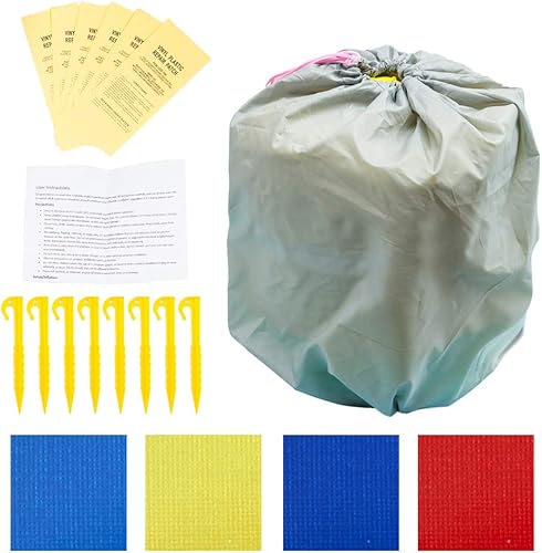 Miniatura 8 de Kcelarec Casa inflable de rebote, casa inflable para niños al aire libre, casa inflable para niños con kits de parches, estacas, bolsa de transporte