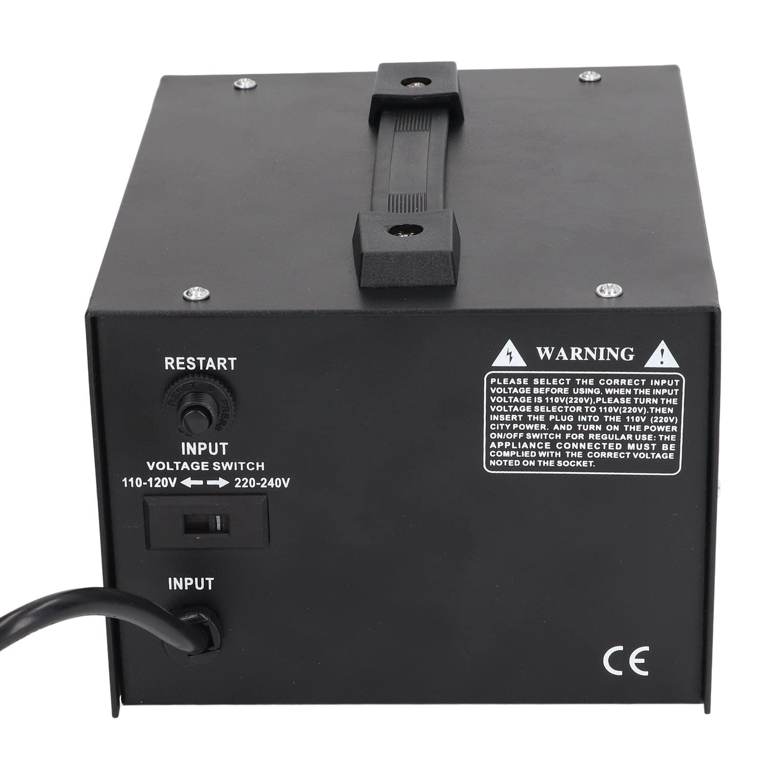 Convertidor de Voltaje Transformador 500W Convertidor de Voltaje Reductor Elevador Multiusos Compacto para el Hogar y los Viajes Hierro ABS 2 Enchufes Universales