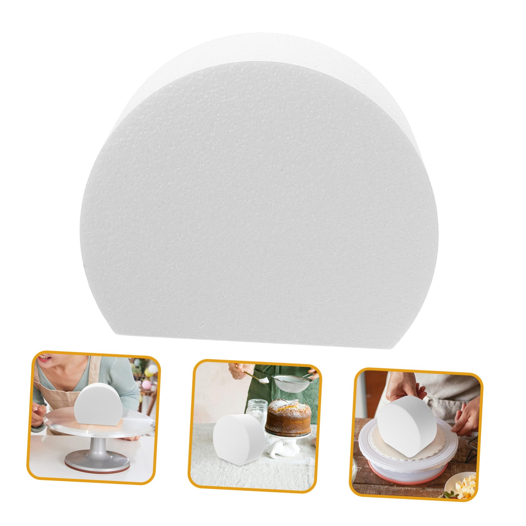 Moule À Gâteau en Mousse De 15 Cm Rond pour Décoration De Gâteaux De Mariage