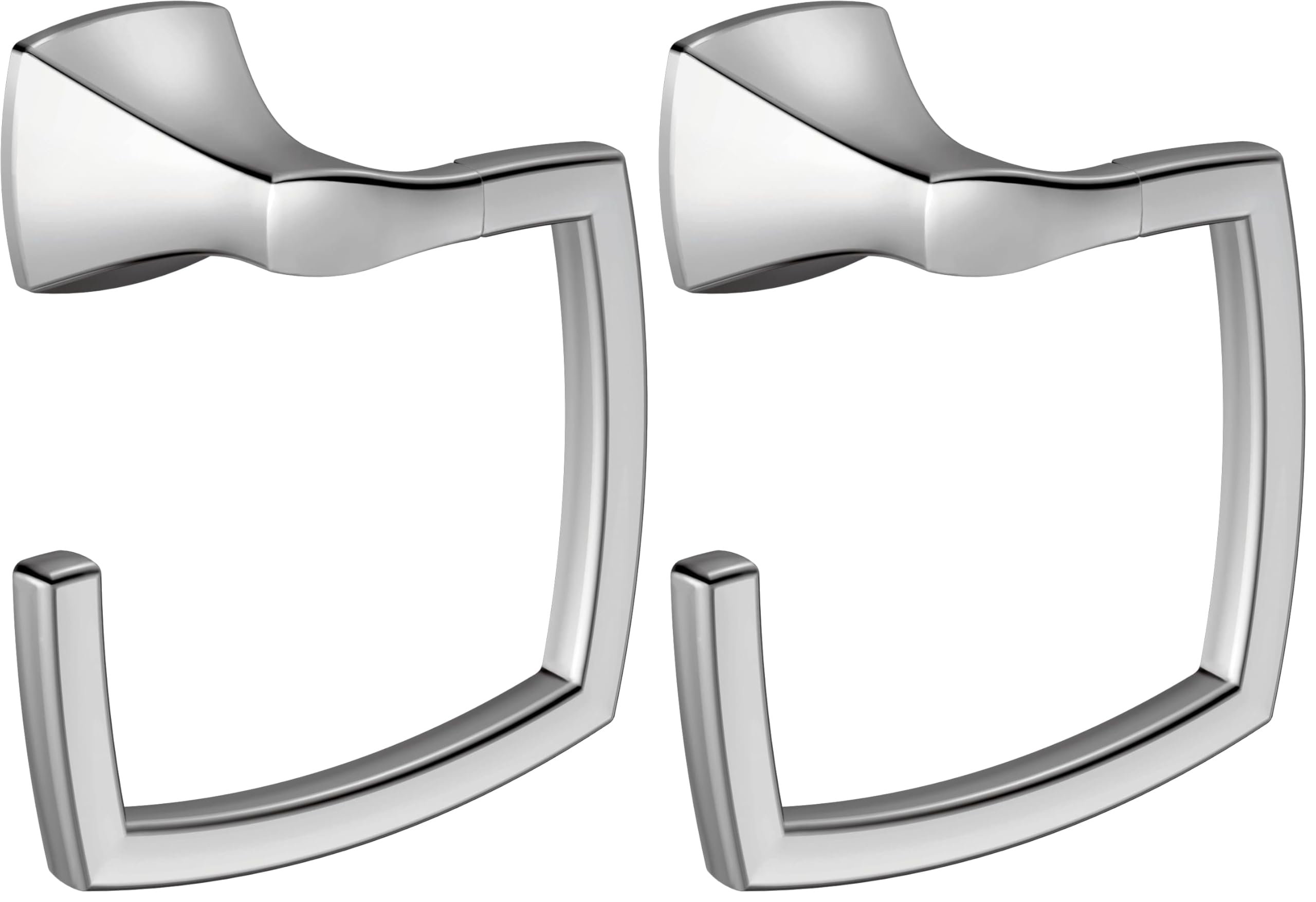 Moen Voss Collection Brushed Nickel Pivoting Toilet Paper Holder, Wall Mounted Double Post Toilet Tissue Holder, YB5108BN — Amazon image 24