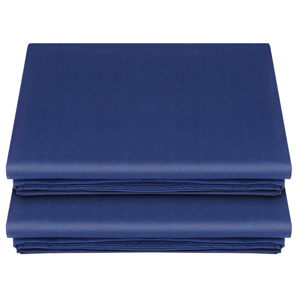 Drap plat microfibre bleu marine pour sublimer votre chambre d'amis avec douceur