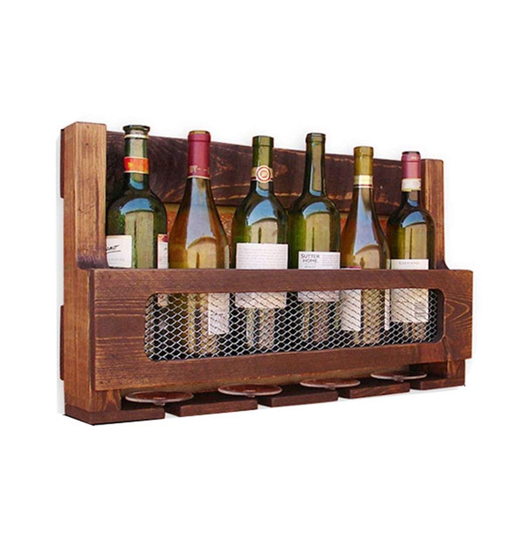 Casier à vin mural vintage idéal pour sublimer vos soirées dégustation dans le salon