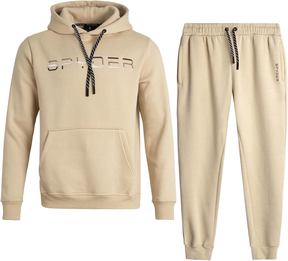 Spyder Men's Sweatsuit Set - 2 Piece Performance Fleece Pullover