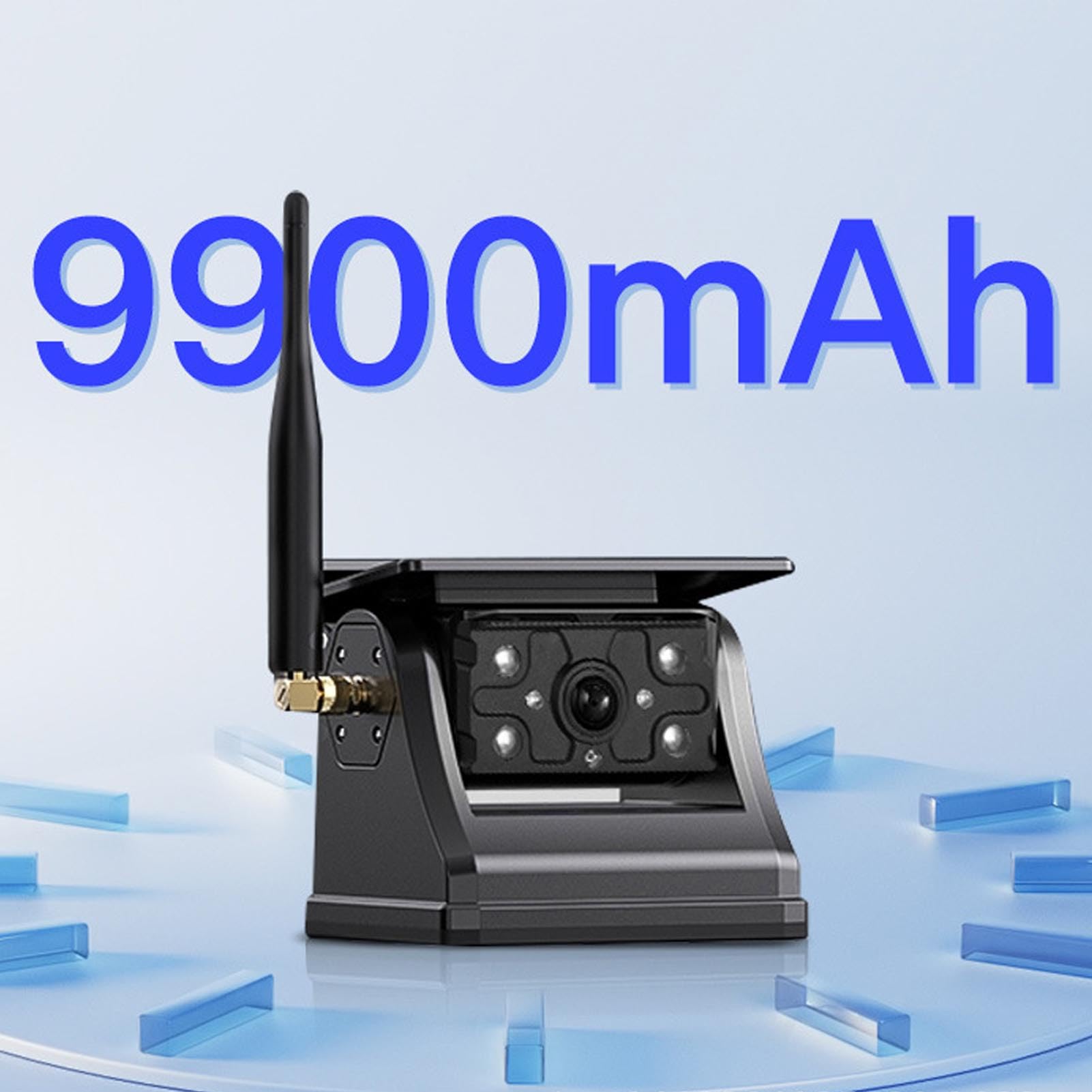 VBESTLIFE Magnetyczna Bezprzewodowa Kamera, 7 -calowa Wyświetlacz HD 1080p z Akumulatorami 9900 MAh i wodoodpornością IP69, do Zaczepu do Przyczepy Ciężarówki RV