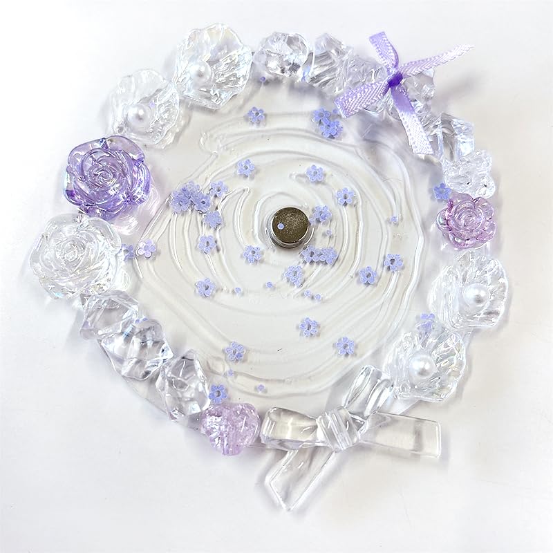 参考用　パープルとか　缶バッジ Amazon | 推し活グッズ キラキラ硬質ロゼット 缶バッジ アクリル