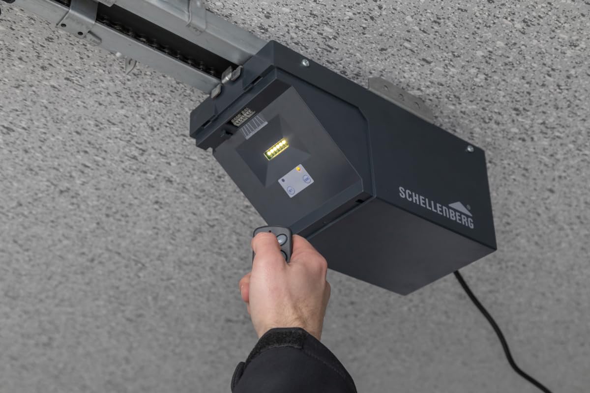 Schellenberg 60853 Handsender für Torantriebe, Garagentore, Flügeltore, 4-Kanal Sender mit 433 MHz, bis zu 40 m Reichweite
