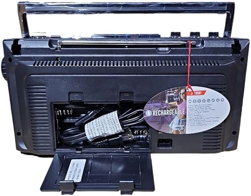 Miniatura 5 de Casete Bluetooth USB/SD CARD/AM/FM/SW1-2 Radio Boom Box W/Grabación y MIC incorporado