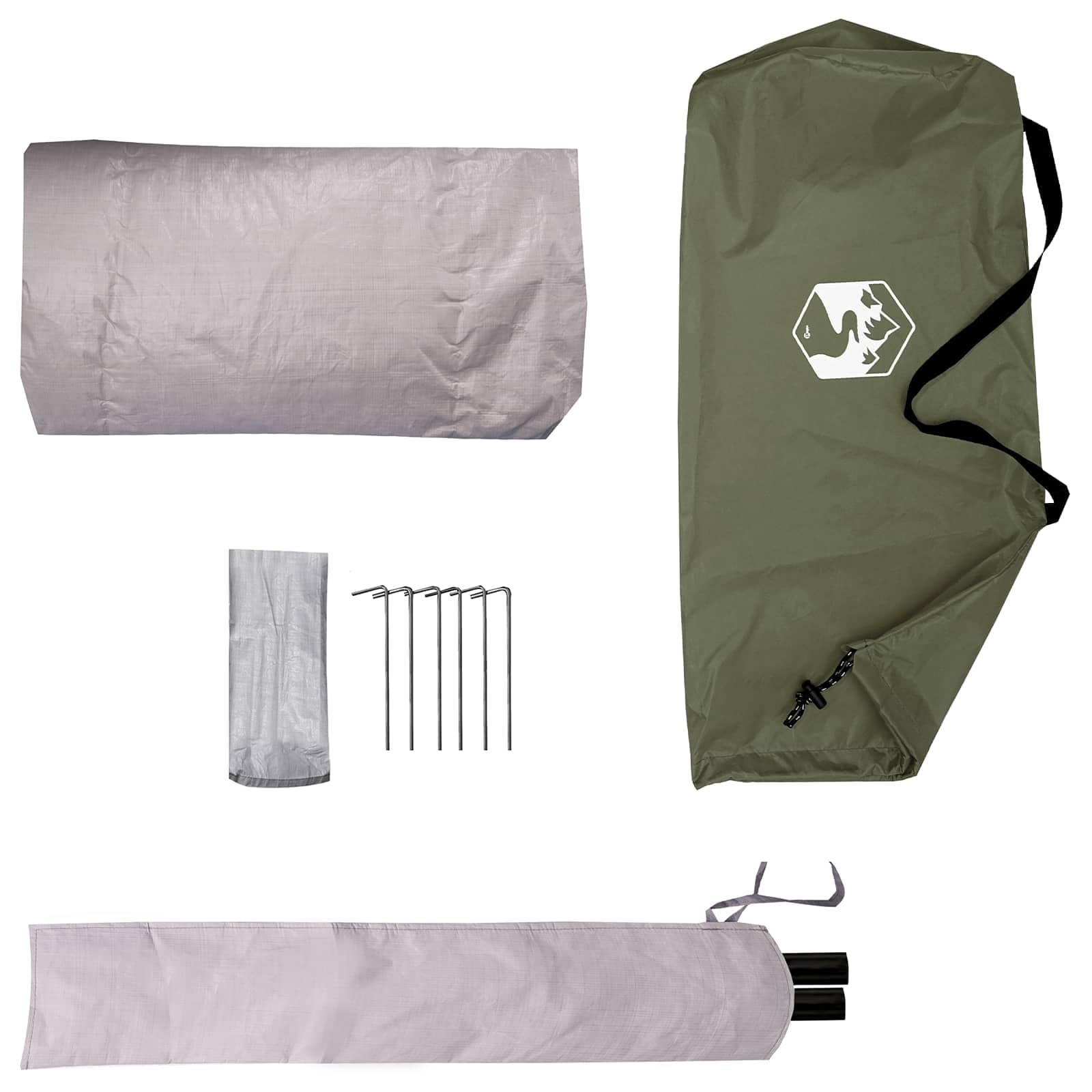 Outdoor-Zelt für 4 Personen, Blau